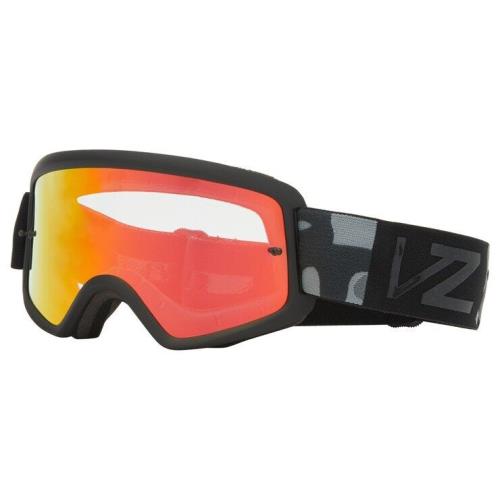 Vonzipper Beefy Zephyr Goggle Black Clear Orange Chrome Lens One Size