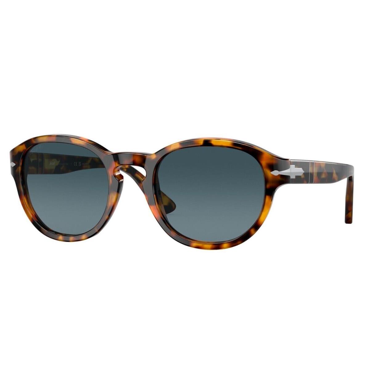 Persol PO3304S 1052S3 53 Madreterra/blue Shaded Polarized Sunglasses