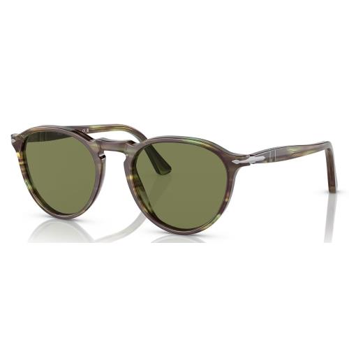 Persol Sunglasses PO3286S 11564E 49 Striped Green / Green