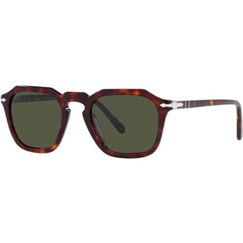 Persol Sunglasses PO3292S 24/31 48 Havana Frame Green Lens Unisex