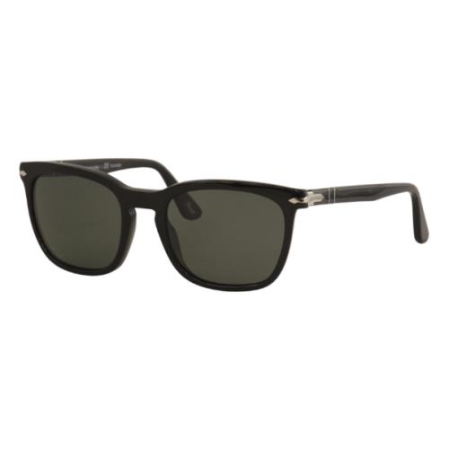 Persol PO3193SA 95/58 55 Rectangle Black Green Polarized Unisex Sunglasses