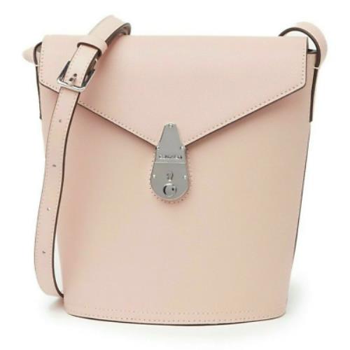 Calvin Klein Lock Leather Small Bucket Bag