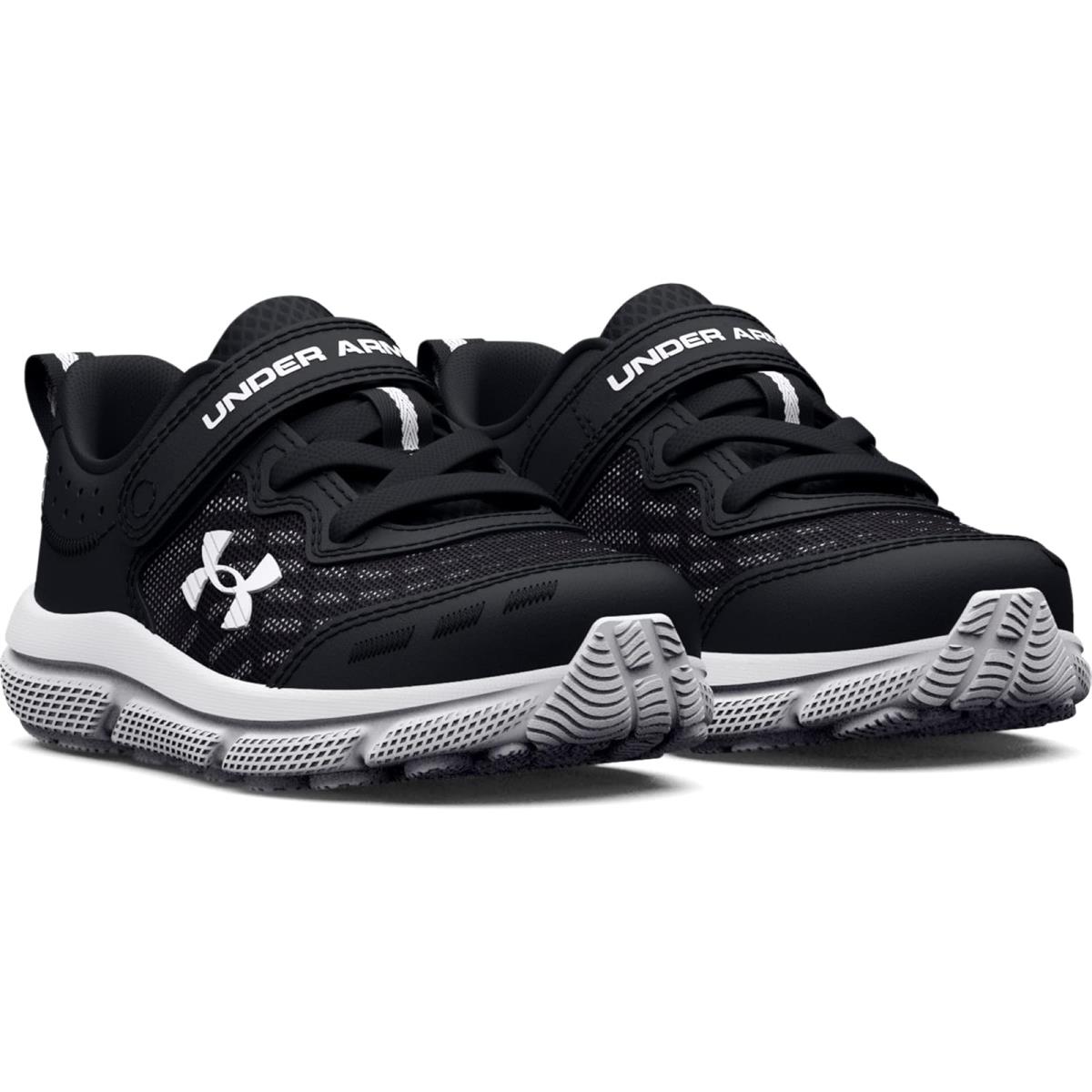 Boy`s Shoes Under Armour Kids Assert 10 Alternate Closure Toddler Black/White/White