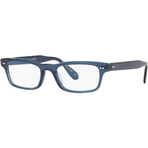 Oliver Peoples Calvet Deep Blue Rectangle Eyeglass Frames OV5396U 1670 51 - Frame: Deep Blue