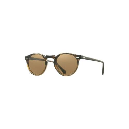 Oliver Peoples OV 5217S Gregory Peck Sun 100153 Tortoise w/B15 Brown Sunglasses