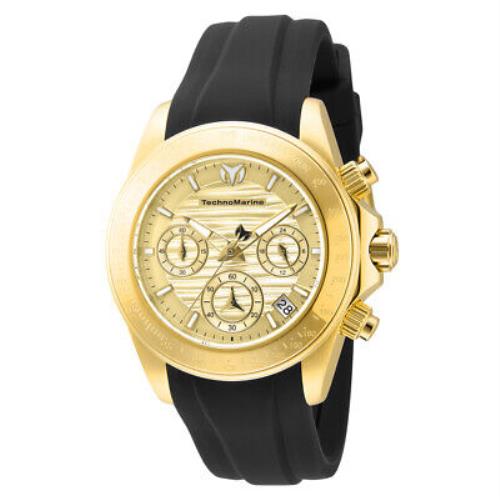 Technomarine Manta Chronograph Quartz Gold Dial Ladies Watch TM-219041