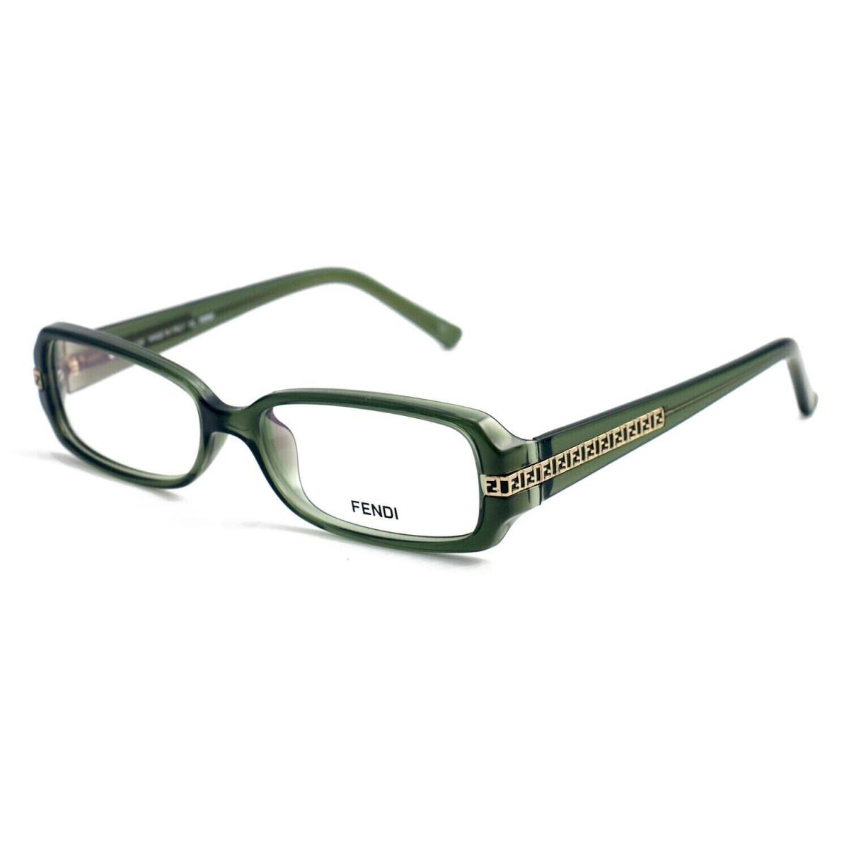 Fendi F932 317 Women Green Full Rim Rectangle Eyeglasses Frames 53 x 15 x 135