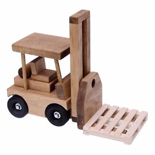 Fendi Amish-made Wooden Forklift Toy Kid Safe Finish