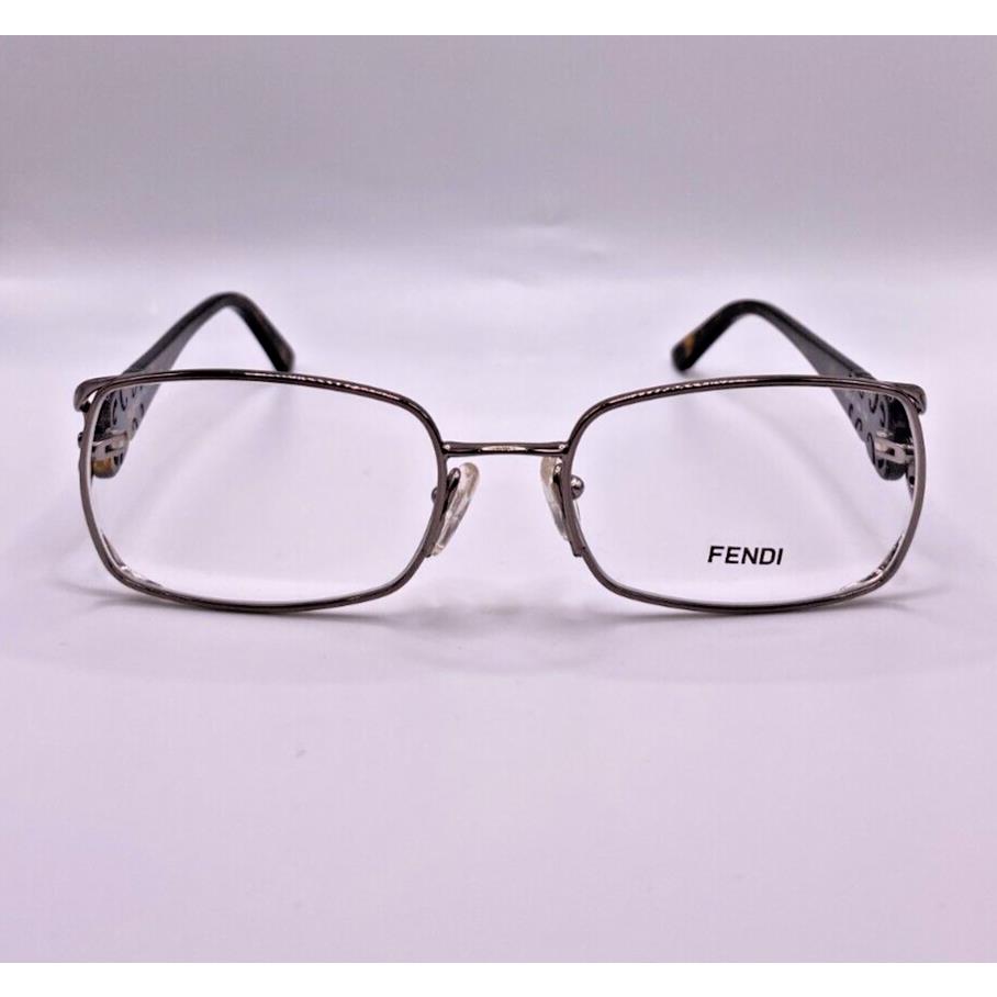 Fendi F872 036 Silver Tortoise Metal Optical Eyeglasses Frame 52-17-135 RX