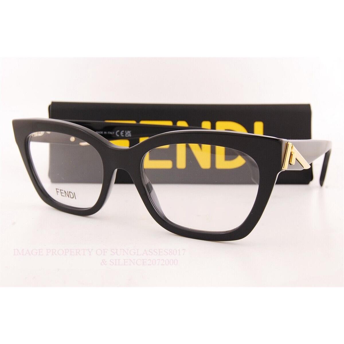 Fendi Eyeglass Frames FE 50073I 001 Black For Women Size 52mm