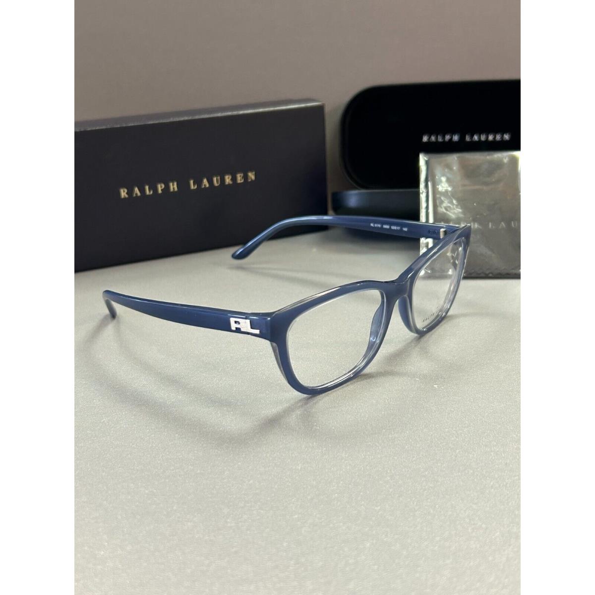 Ralph Lauren Eyeglasses Frames RL 6170 5659 Blue Clear Square Full Rim 52-17-140