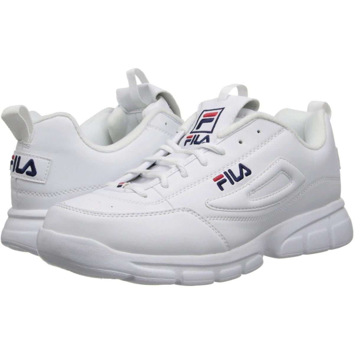 Men Fila Disruptor SE Casual Shoes 1SX60022-166 White Navy Red