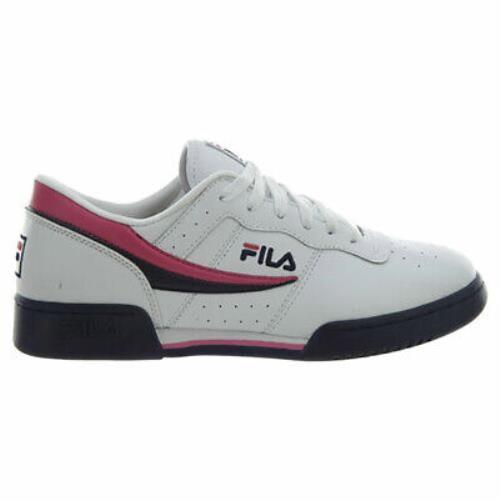Fila Athletic Shoes Fitness Men White 1FM00081 Lace Up - White/Navy/Pink