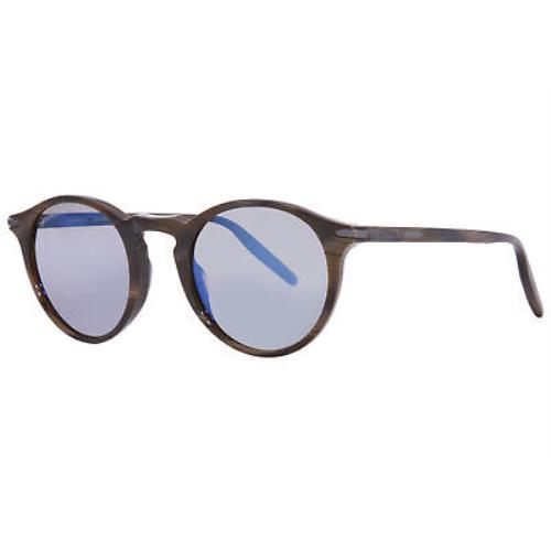 Serengeti Raffaele 8835 Sunglasses Shiny Wood Grain/polarized 555NM Blue 48mm