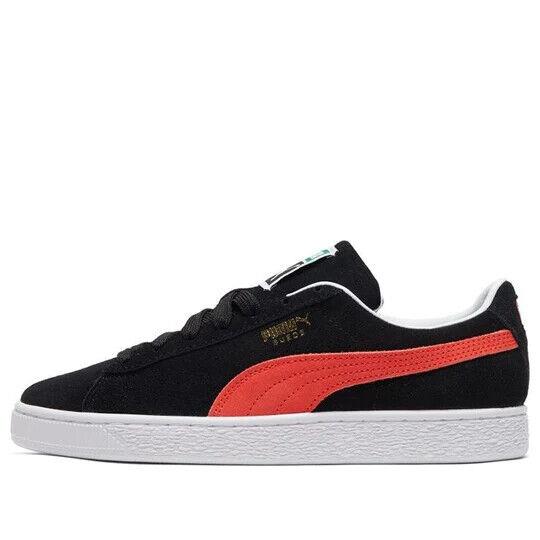 Puma Suede Classic Xxi 374915-37 Men`s Black/cherry Tomato Leather Shoes NR3934 9