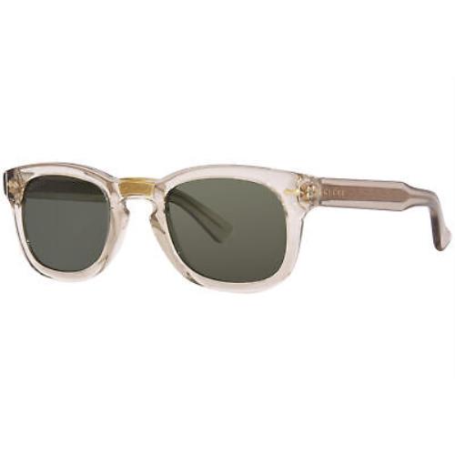 Gucci GG0182S 007 Sunglasses Brown/green Square Shape 49mm