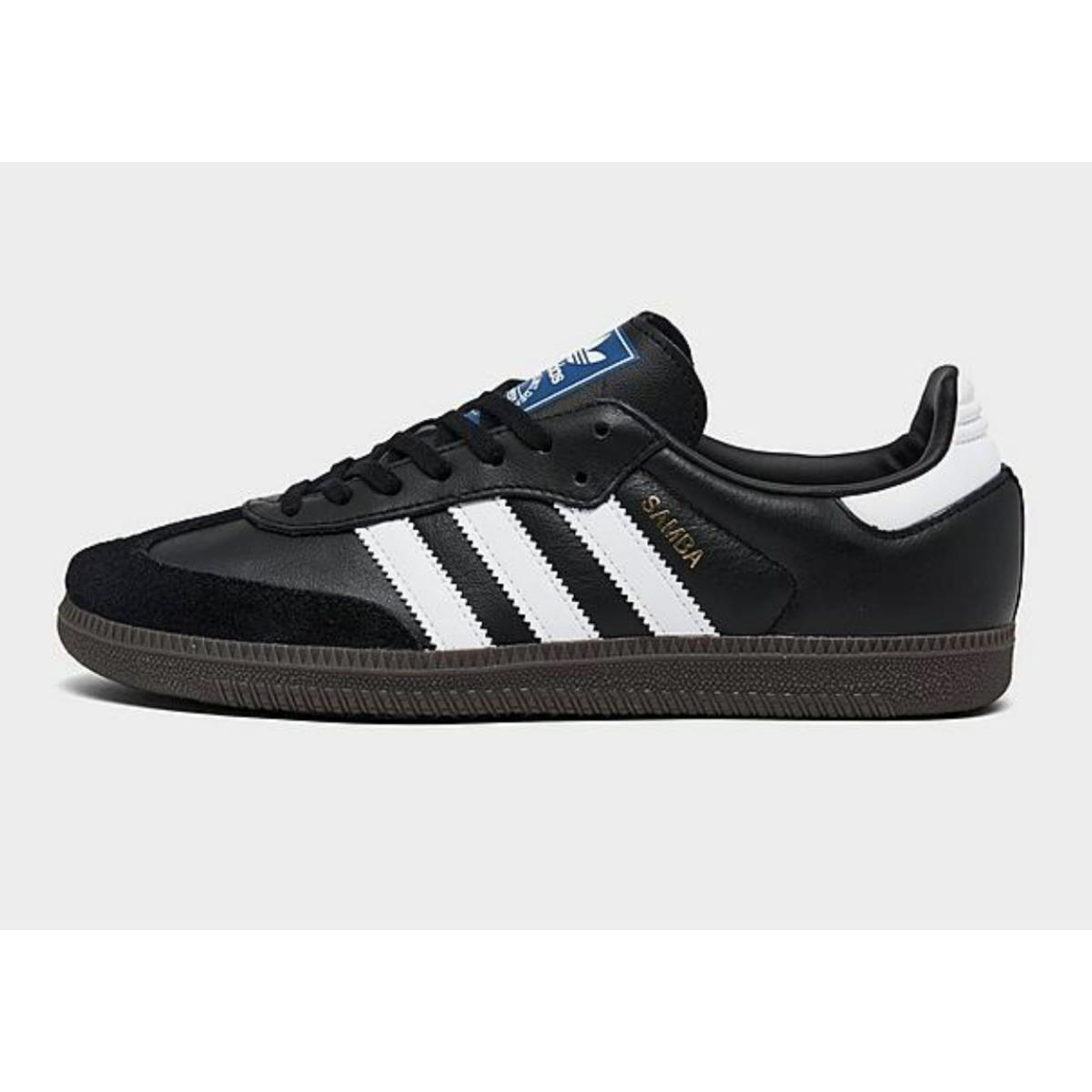 Adidas Big Kids` Originals Samba OG Casual Shoes in Black/white US 6.5 Lace-up