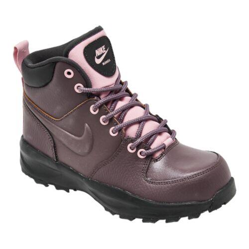 Nike Girls` Big Kids` Manoa Leather Boots - BQ5372 200 Size 5Y Lace-up Comfy