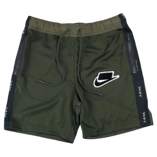 Nike Mens Olive Green Drawstring Sportswear Pull On Athletic Shorts Size M