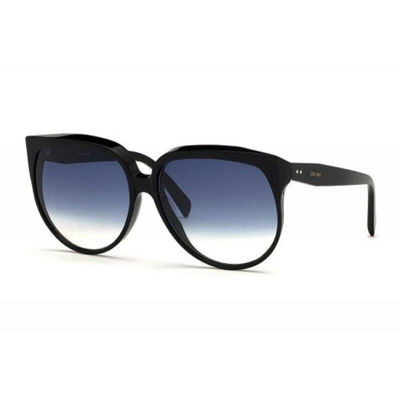 Celine CL40048I 01W Shiny Black / Blue Gradient Sunglasses