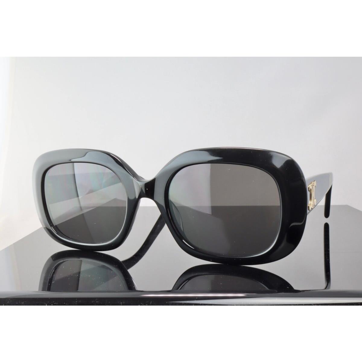 Celine CL40262U 01A Black / Grey Lens Oval Oversized Sunglasses UV