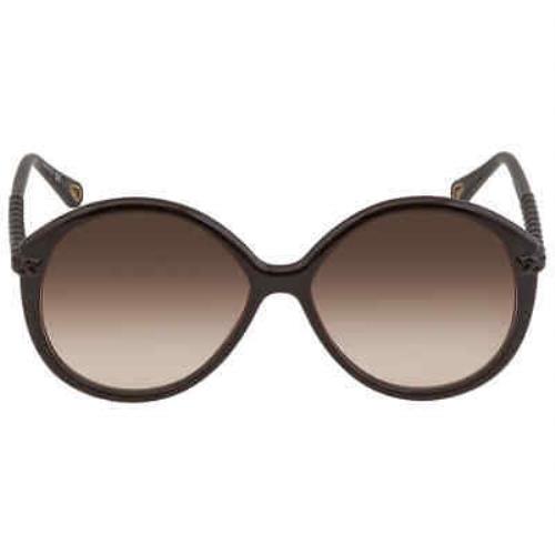Chloe Orange Ladies Sunglasses CH0002S 001 58 CH0002S 001 58
