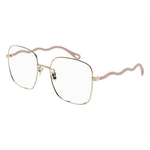 Chloe CH0056o-003 Gold Pink Eyeglasses