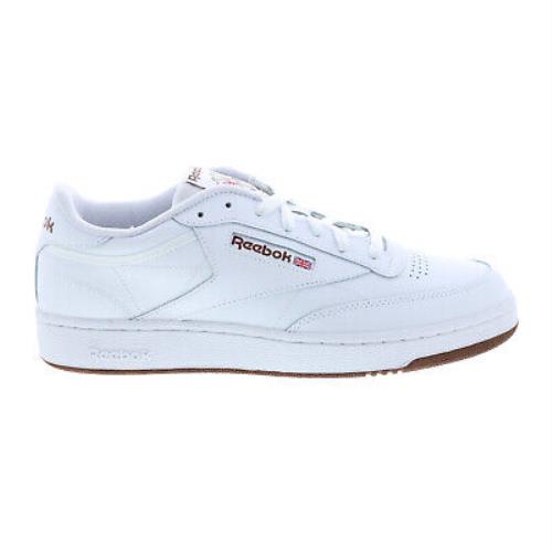 Reebok Club C 85 FZ6012 Mens White Leather Lace Up Lifestyle Sneakers Shoes