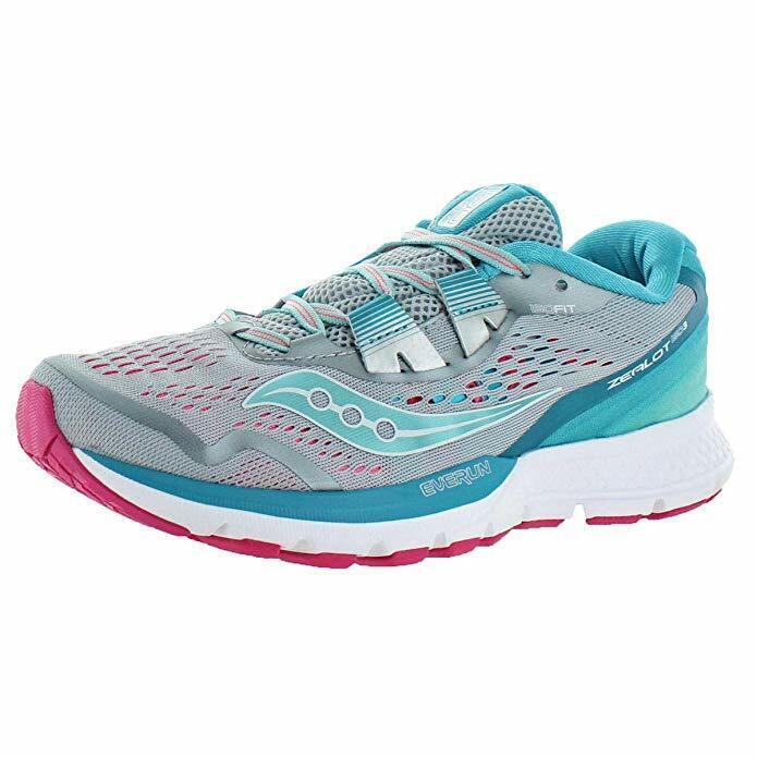 Saucony Zealot Iso 3 Women`s Running Shoes Gray/blue/pink Size 5 M - Grey / Blue / Pink
