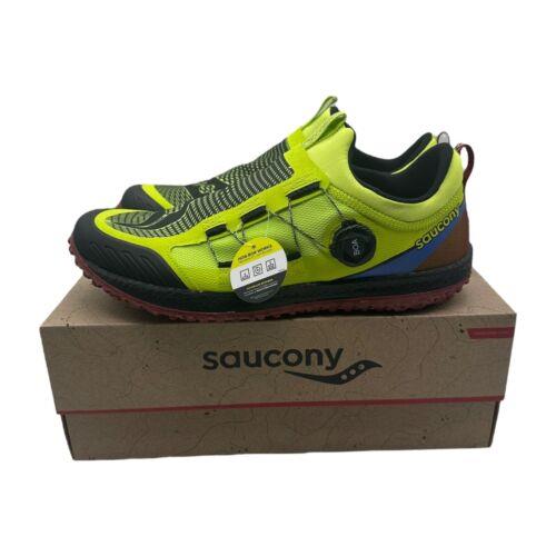 Saucony Shoes Switchback 2 Acid Lime Trail Running Yellow Boa Men`s Size 12