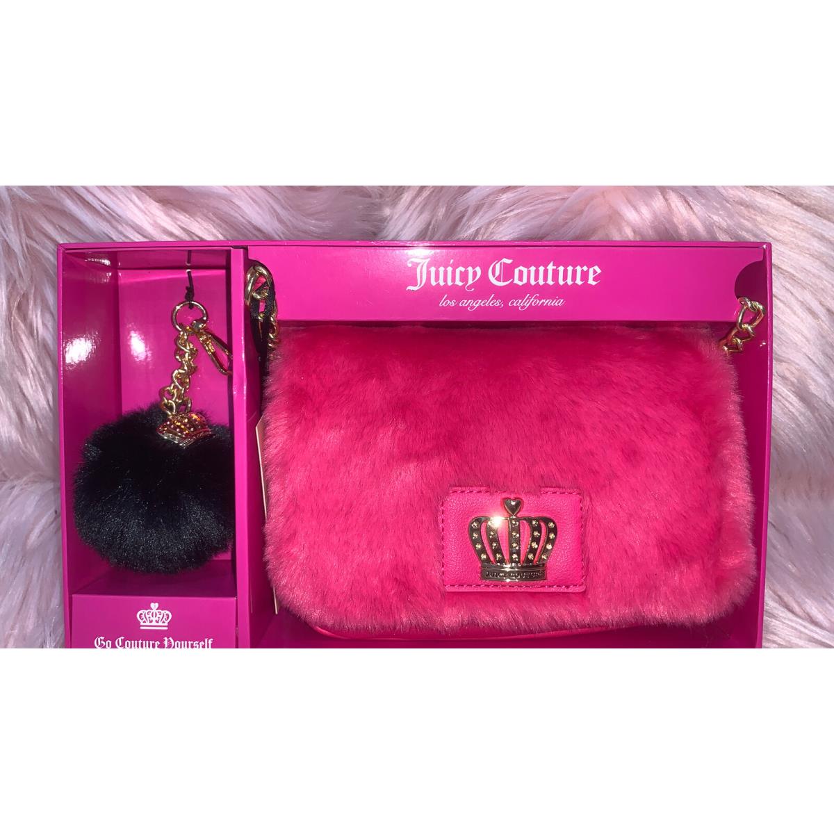 Juicy Couture Fur 11JCCE7JC-FL Free Love Flap Crossbody Keycha