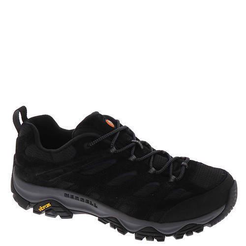 Mens Merrell Moab 3 Hiking Black Leather Shoes Medium/Regular