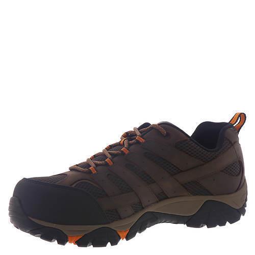 Mens Merrell Work Moab Vertex Vent CT Clay Leather Shoes