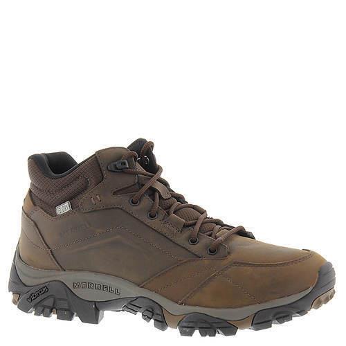 Mens Merrell Moab Adventure Mid Waterproof Dark Earth Nubuck Leather Shoes Wide (W)