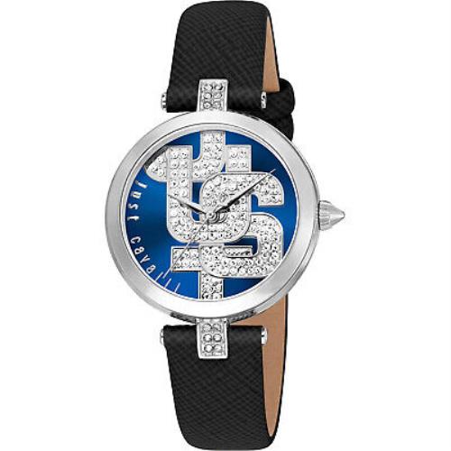 Just Cavalli Women`s Maiuscola Blue Dial Watch - JC1L241L0015