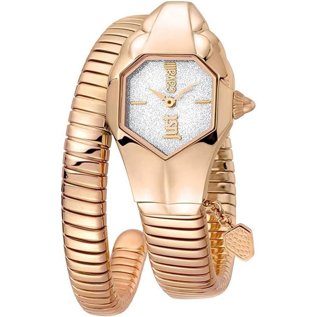 Just Cavalli Women`s Septagon Silver Dial Watch - JC1L001M0155