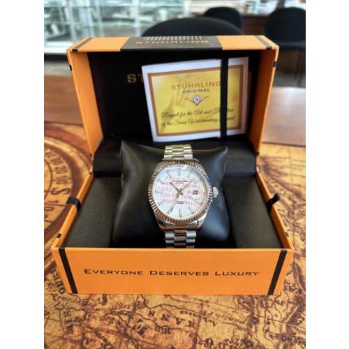 Stuhrling Men`s Watch Swiss Quartz Stainless