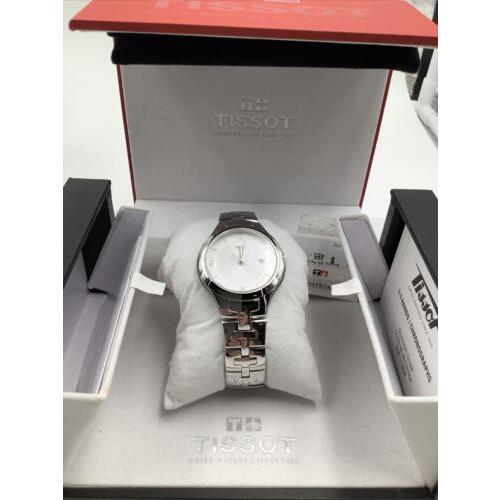 Tissot T12 White Sunray Dial Steel Quartz Ladies Watch T082.210.11.037.00