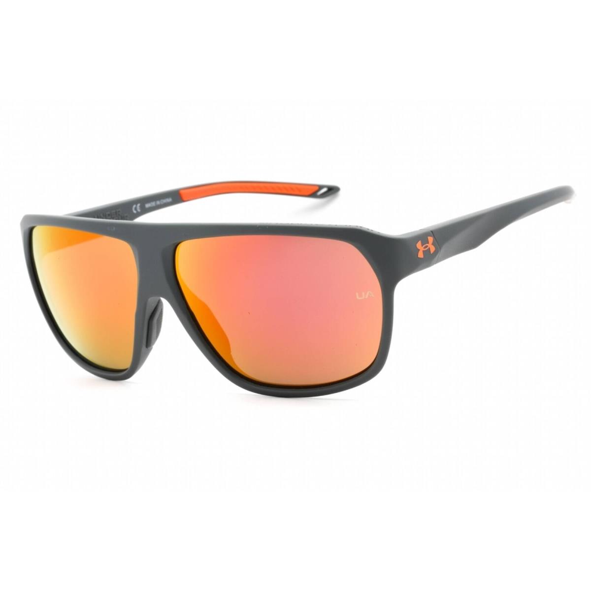 Under Armour Unisex Sunglasses Grey Rectangular Shape Frame UA Dominate 0KB7 50