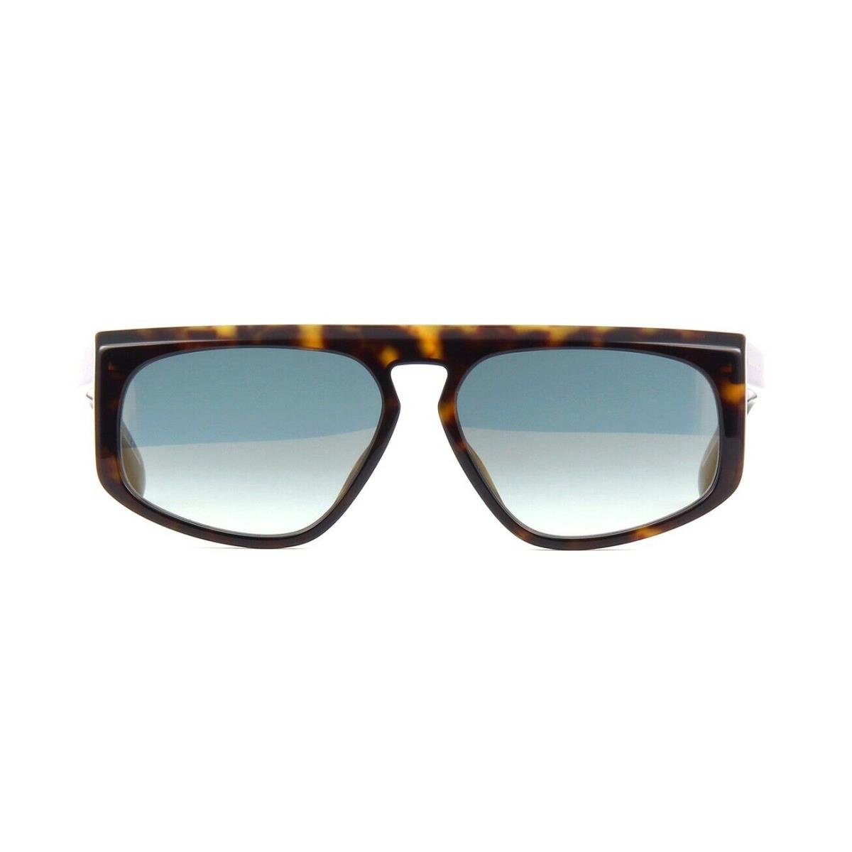 Givenchy GV Squared GV 7125/S Dark Havana/blue Shaded and Gold Mirror Sunglasses