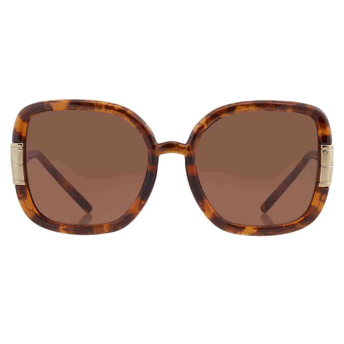 Tory Burch Solid Brown Square Ladies Sunglasses TY9063U 151973 56 TY9063U 151973