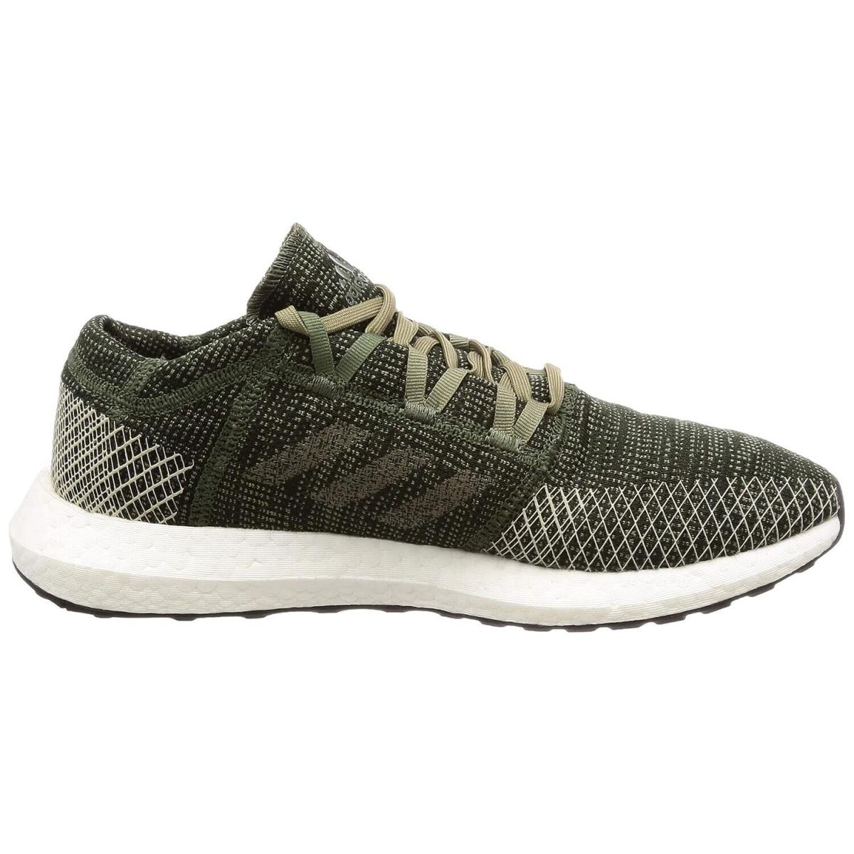 Adidas Mens Pureboost Go AH2325 Base Green Low Top Athletic Sneaker Shoes Sz 8.5 - Green