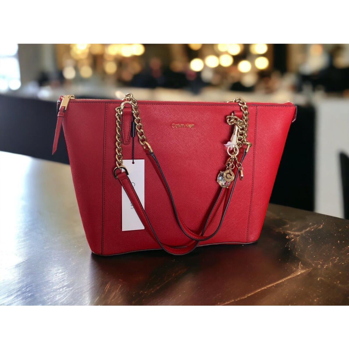 Calvin Klein Red Purse Medium