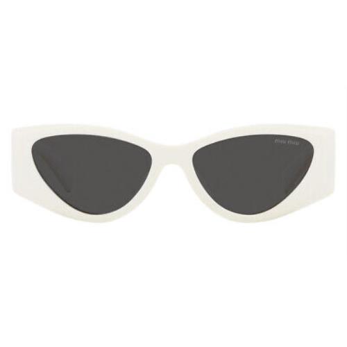 Miu Miu MU Sunglasses Women White / Dark Gray 54mm