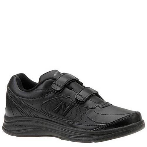 New Womens New Balance WW577 Hook-and-loop Oxford Black Leather Shoes