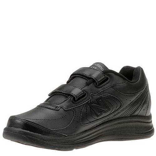 New Womens New Balance WW577 Hook-and-loop Oxford Black Leather Shoes Medium/Regular (B)