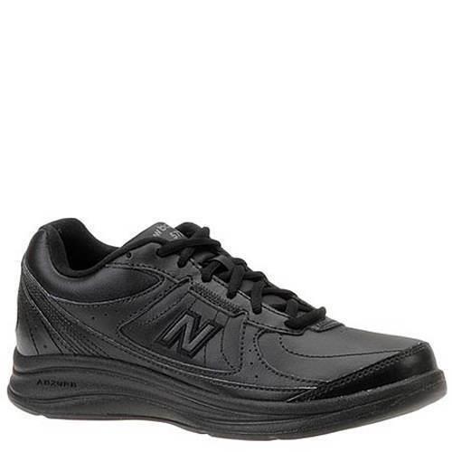 New Womens New Balance WW577 Lace Oxford Black Leather Shoes