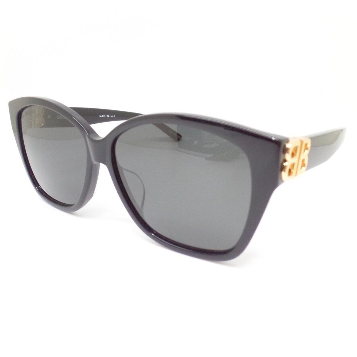Balenciaga BB01358 001 Black Grey Sunglasses