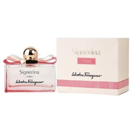 Signorina IN Fiore Salvatore Ferragamo 3.4 oz / 100 ml Edt Women Perfume Spray