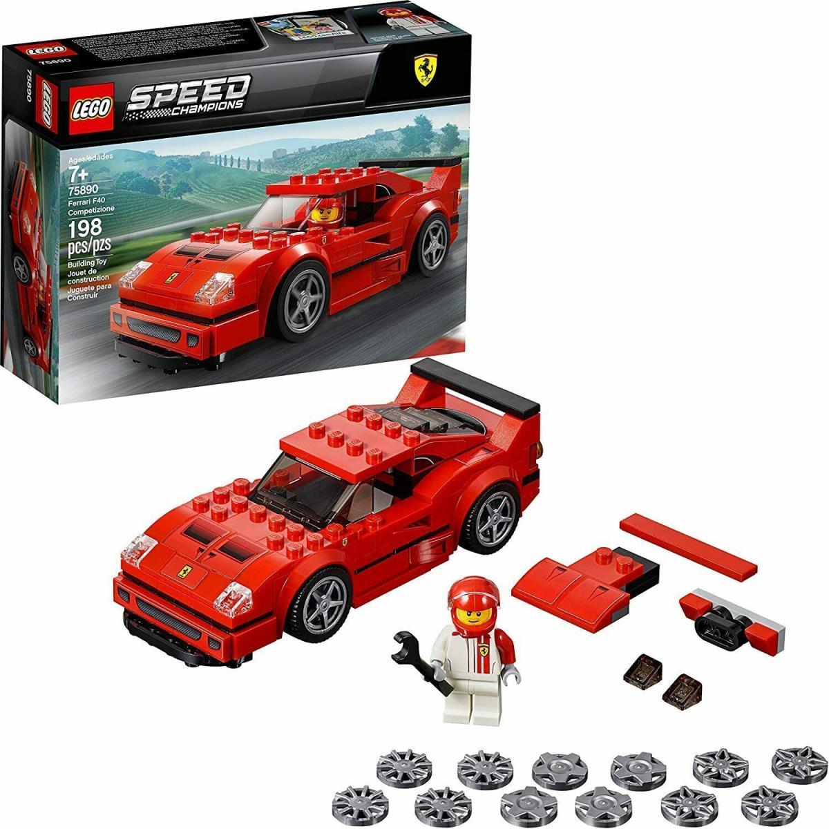 Lego: Speed Champions Ferrari F40 Competizione 75890 Building Toys Age 7+